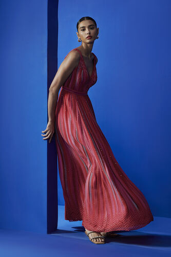 Demelza Dress, Red, image 3