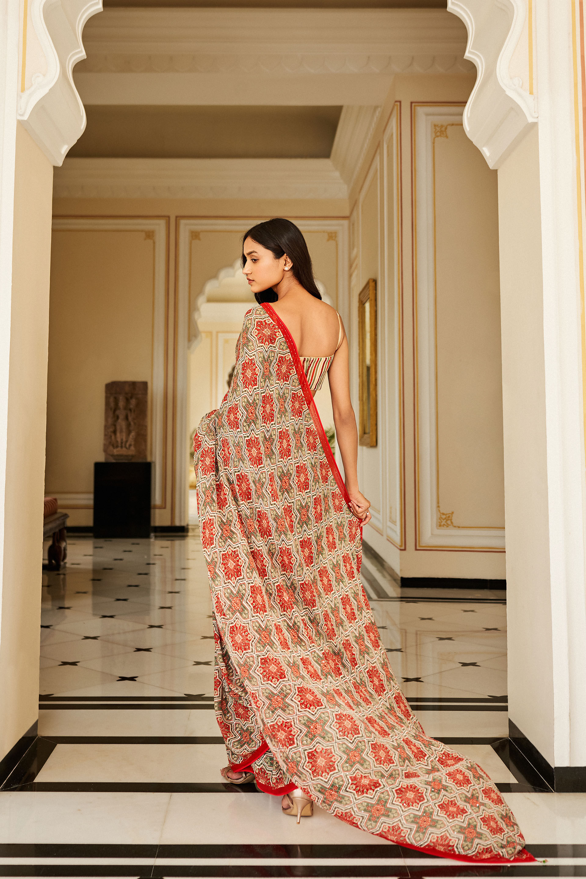 Shovana Saree Cream