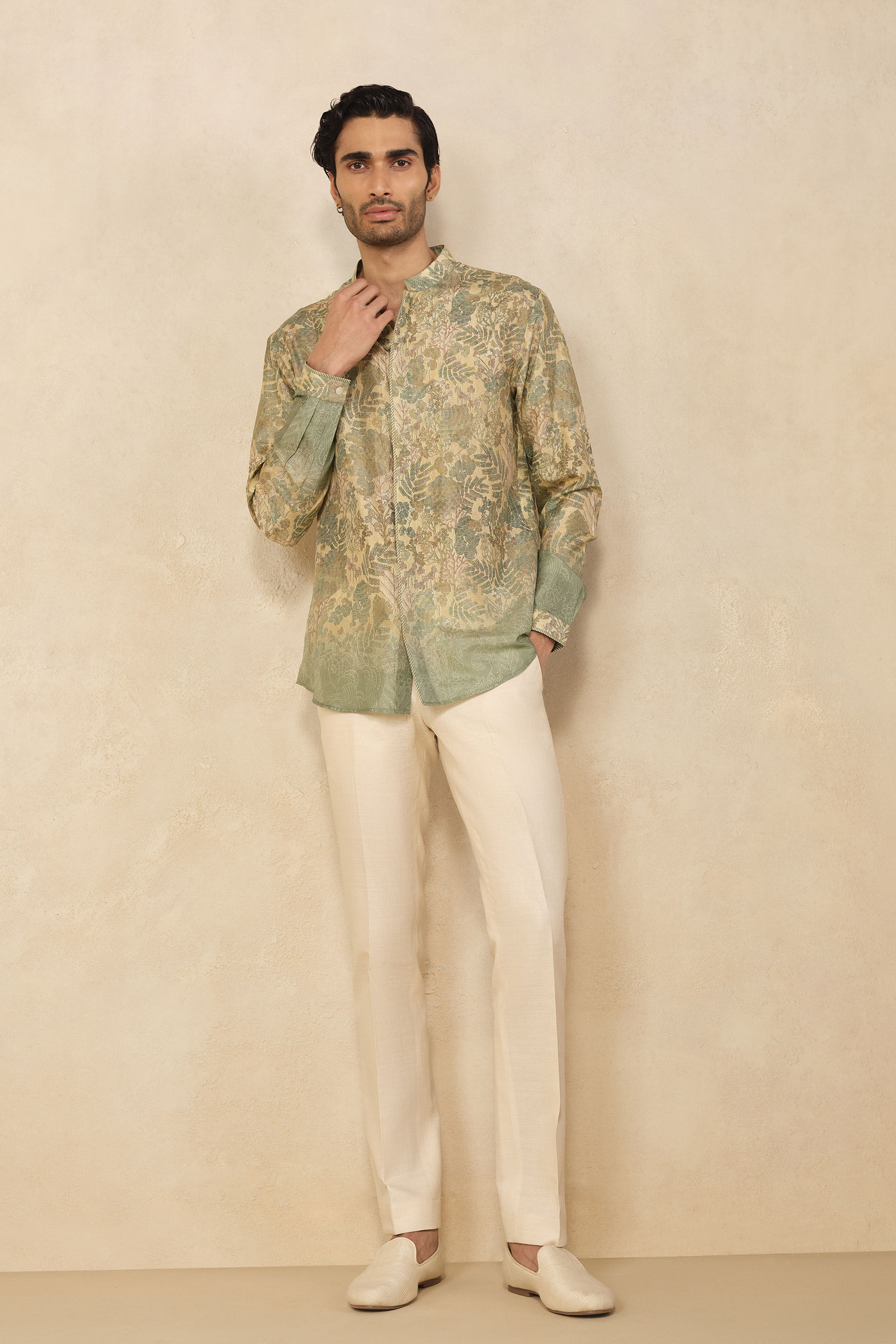 Ashman Silk Shirt - Green