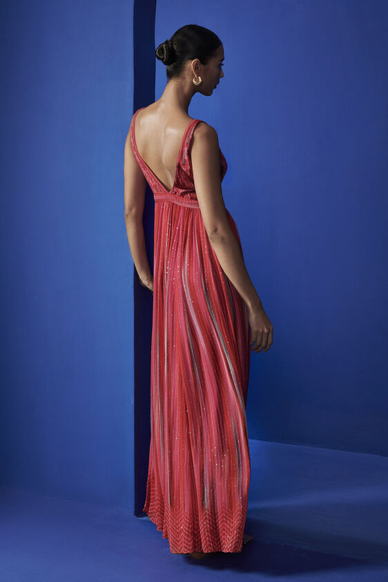 Demelza Dress, Red, image 2