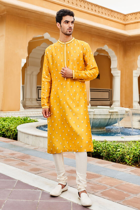 Navodit Kurta - Mustard, Mustard, image 1