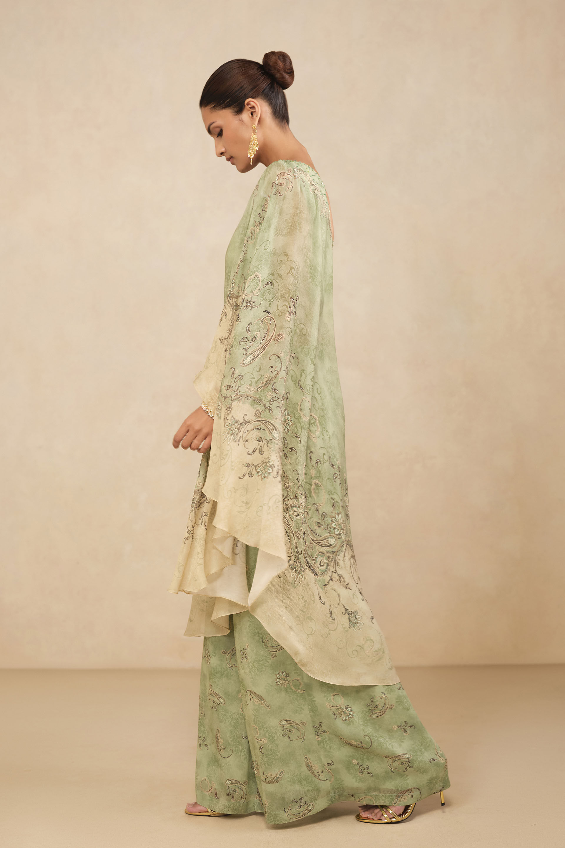 Riham Palazzo Set - Sage, Sage, image 3