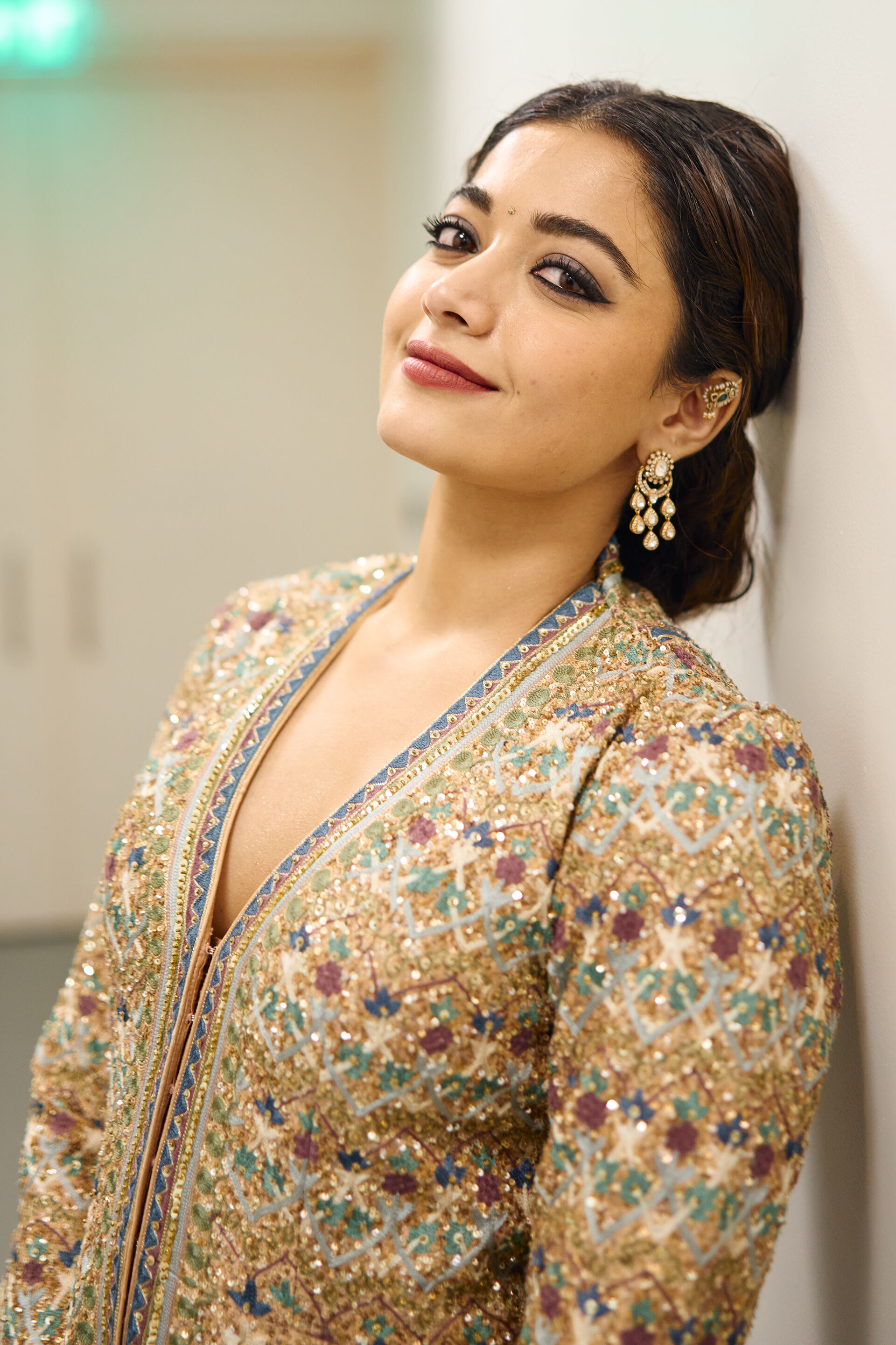 Krandasi Embroidered Zardozi Jacket Set - Blush