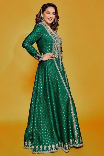 2 - Varini Sharara Set - Emerald Green, image 2