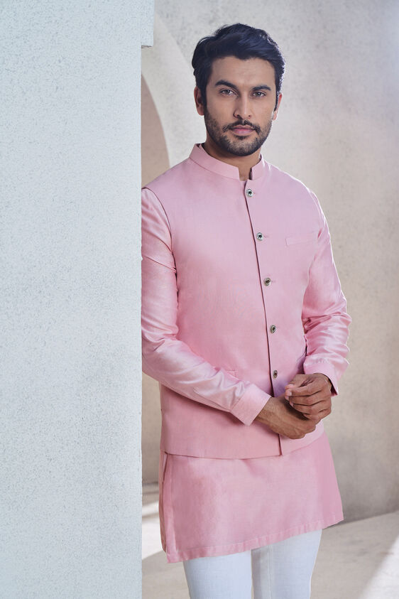 Rayaan Nehru Jacket - Rosewood, Rosewood, image 4