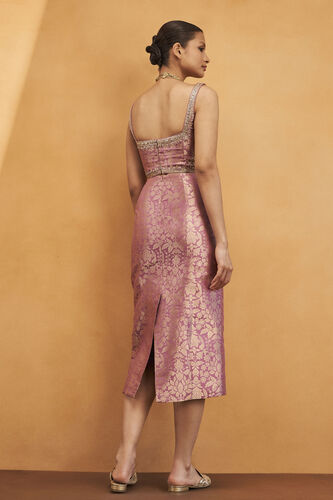 Floral Melody Benarasi Silk Gota Patti Skirt Set - Pink, Pink, image 2