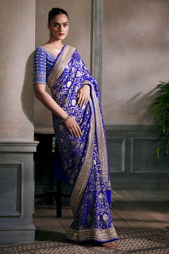 1 - Karuna Saree Set – Blue, image 1