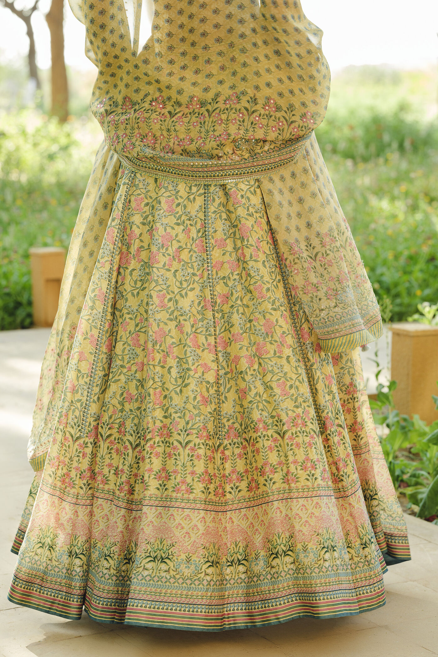 Eliora Silk Lehenga Set - Yellow Eliora Silk Lehenga Set - Yellow