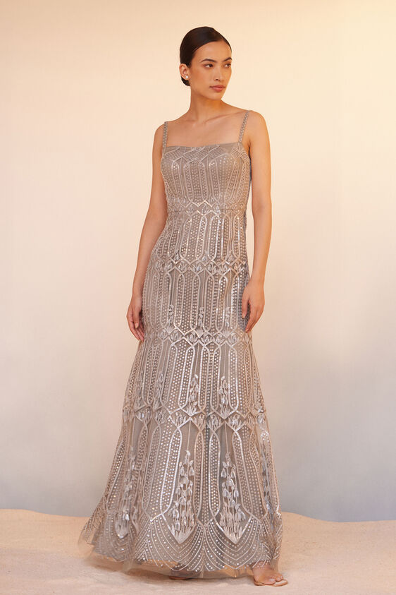 Amena Gown, Grey, image 1