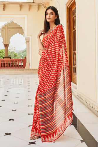 Anoushka Saree - Red, , image 1