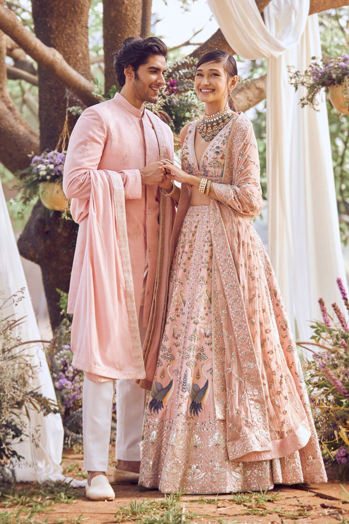 This bride's blush pink Sabyasachi wedding lehenga is a dream come true -  Times of India