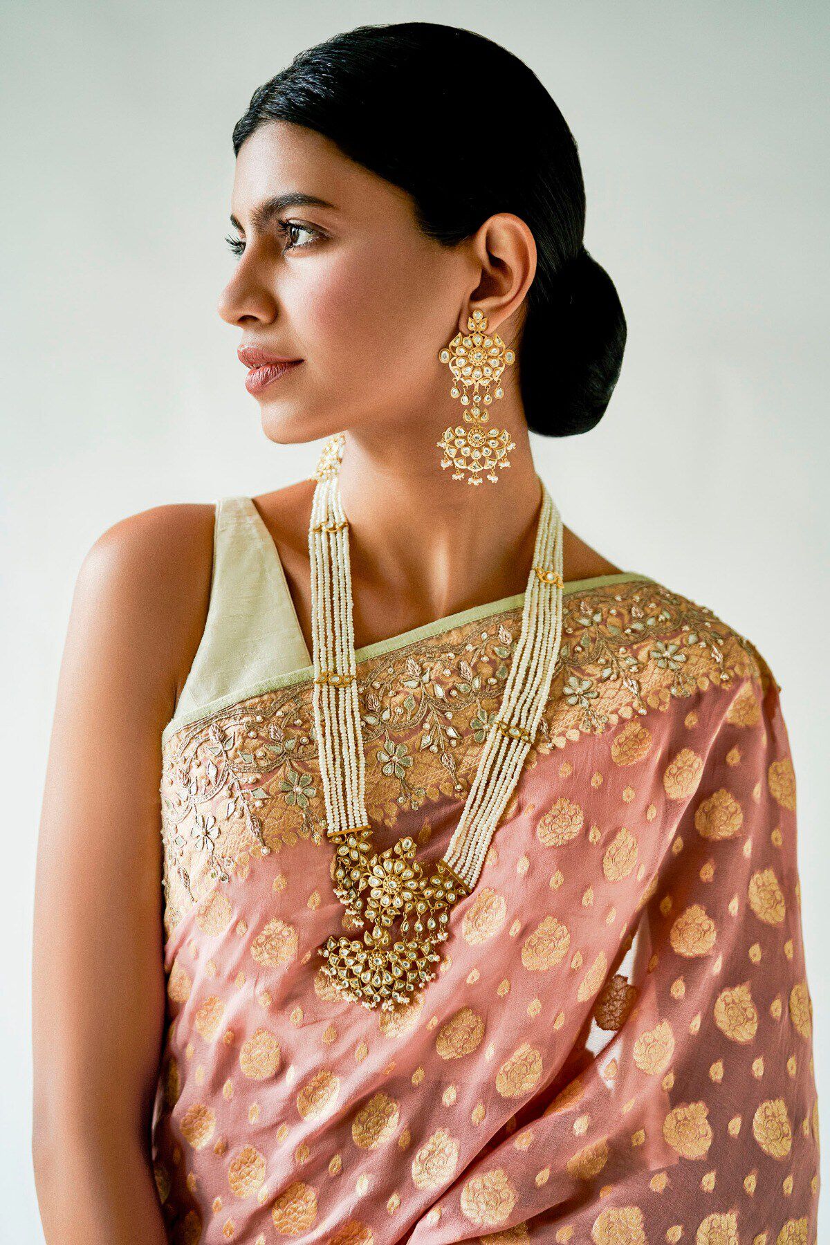 Crystal & Pearl String Necklace, , image 2