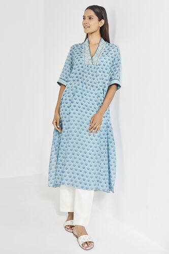 Reeva Kurta, Blue, image 4