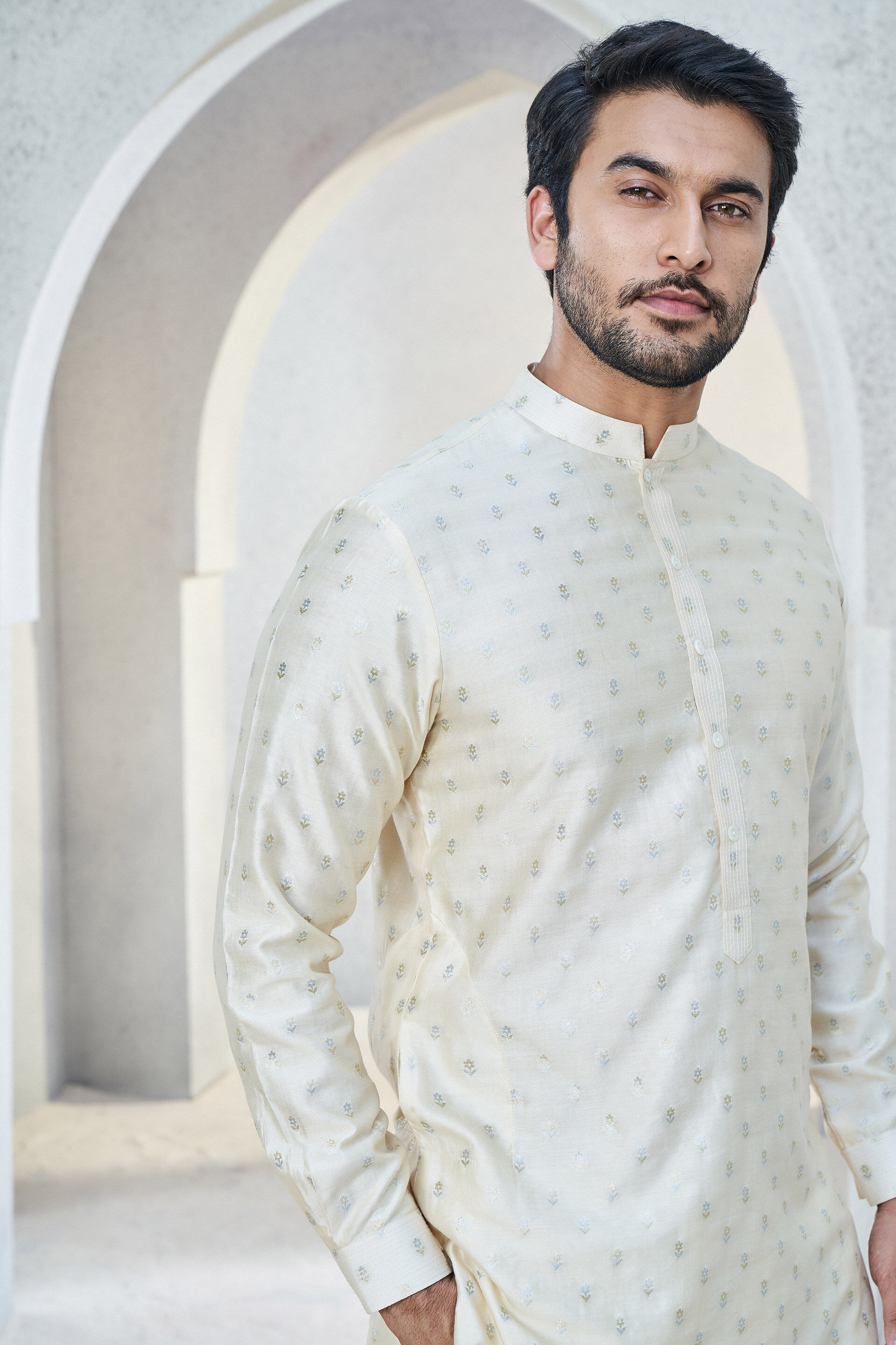 Alman Kurta Off White
