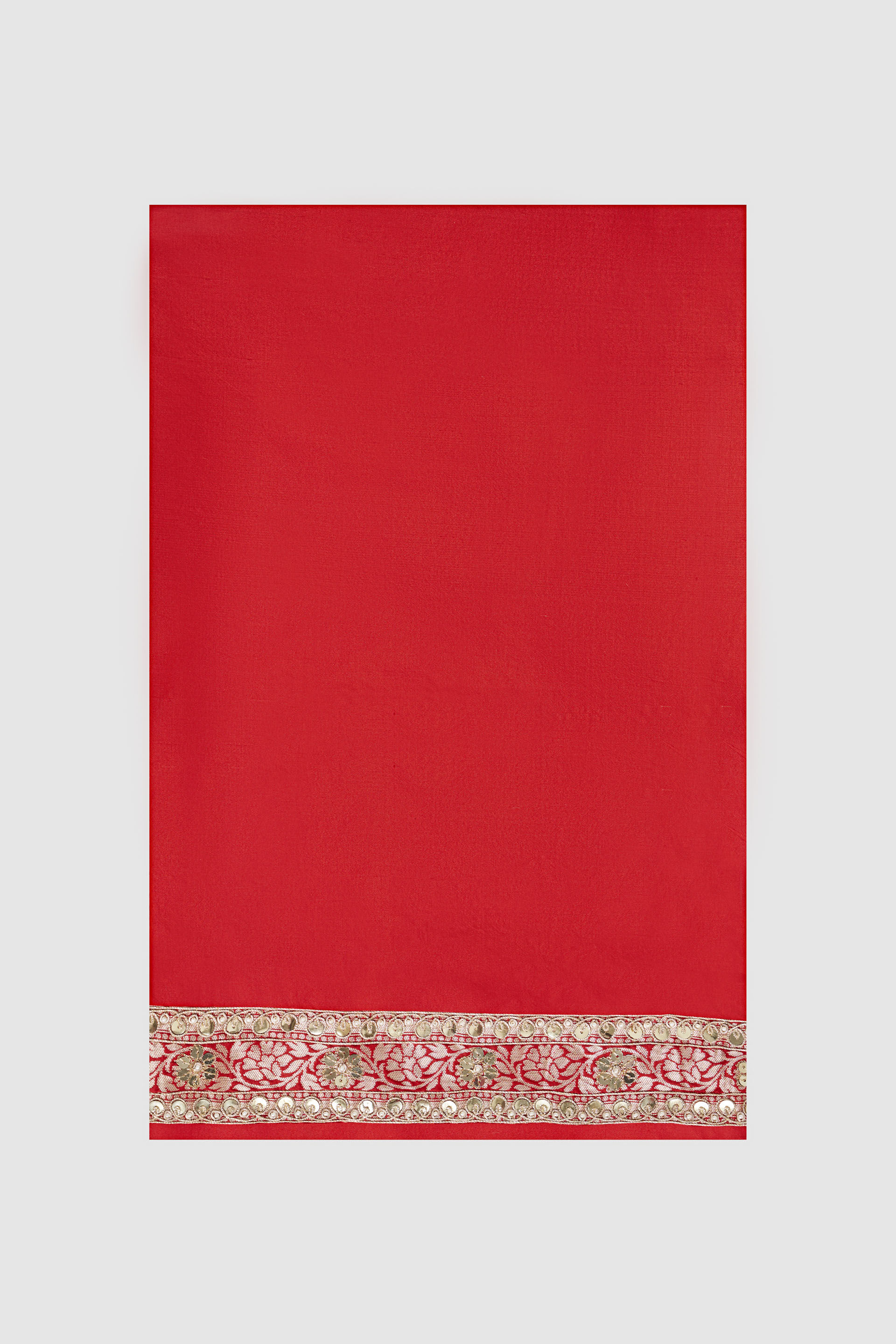 Ganika Benarasi Saree - Red, Red, image 3