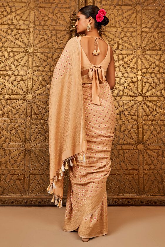 Ridah Benarasi Saree - Gold, , image 2