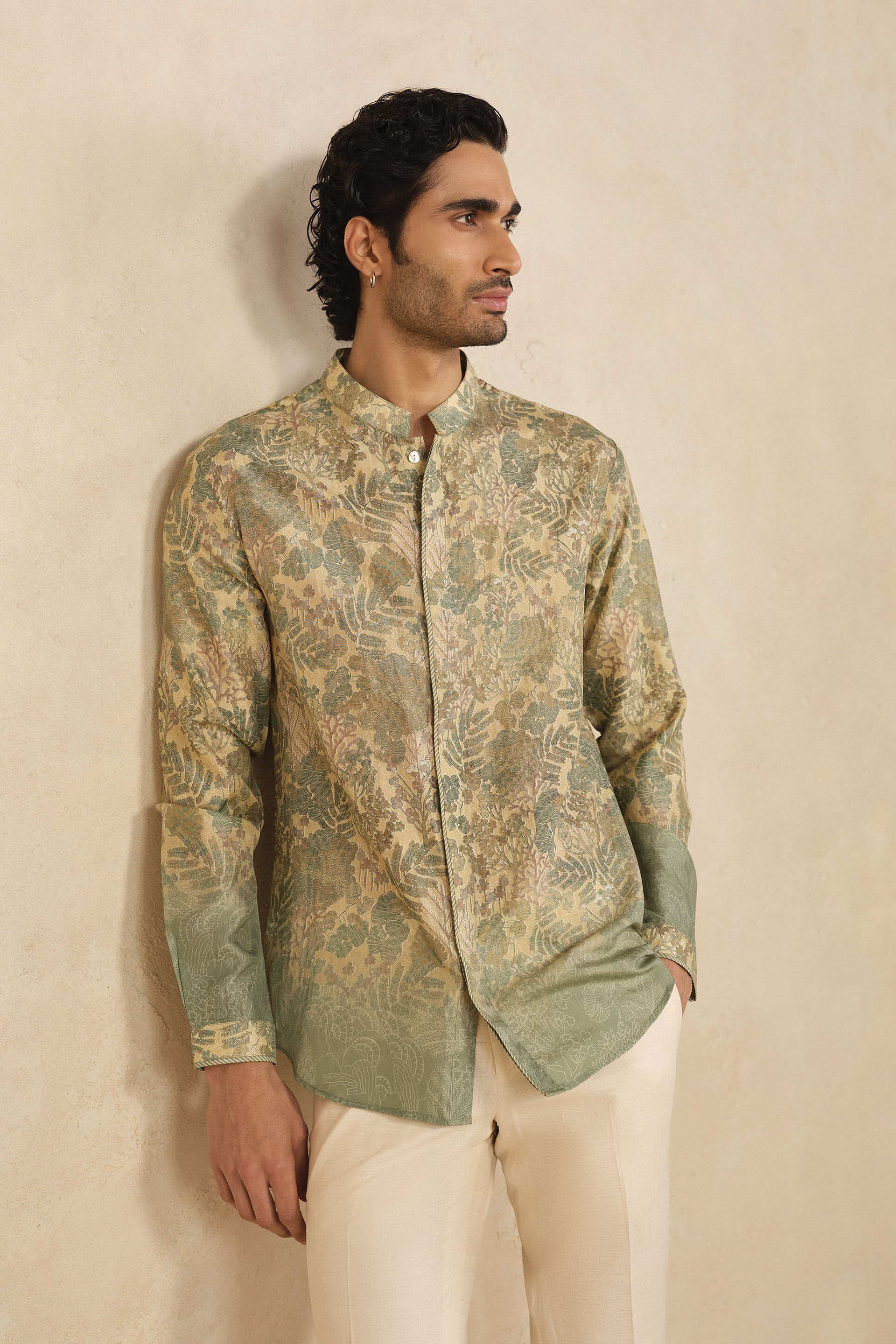 Ashman Silk Shirt - Green, Green, image 5