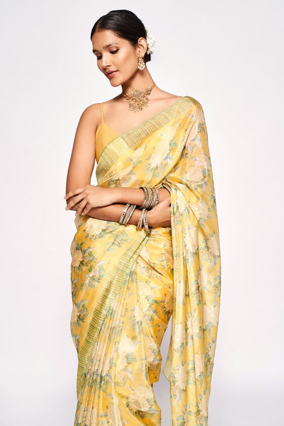 5 - Aakriti Saree – Yellow, image 4