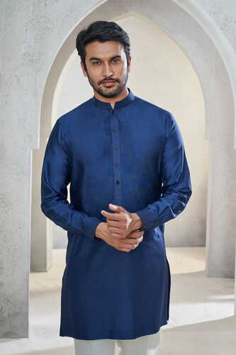 Esam Kurta, Navy Blue, image 4