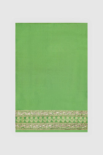 Kheyali Benarasi Saree - Green, Green, image 5
