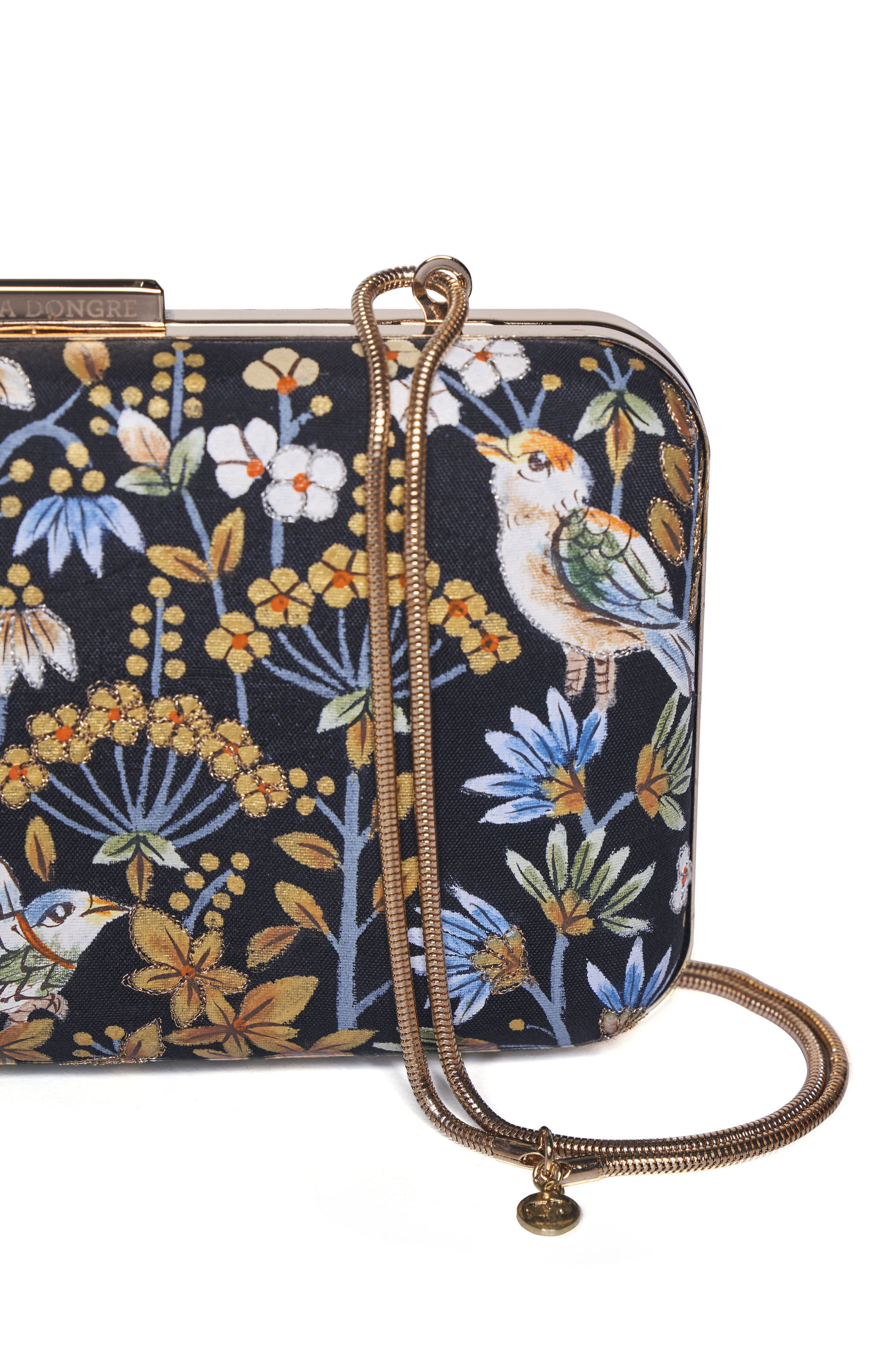 Pichhwai Clutch - Nightingale Black, Black, image 10