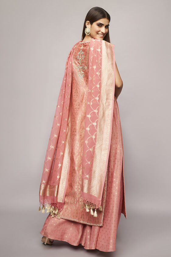 Vaishi Sharara Set, Blush, image 3