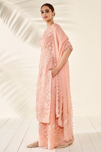 2 - Flamingo Paradise Kurta Set - Blush, image 2