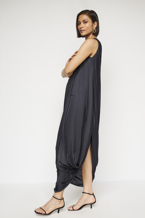 Jules Dhoti Dress, Black, image 2