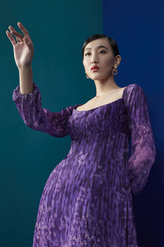 Yolane Dress - Purple, Purple, image 2