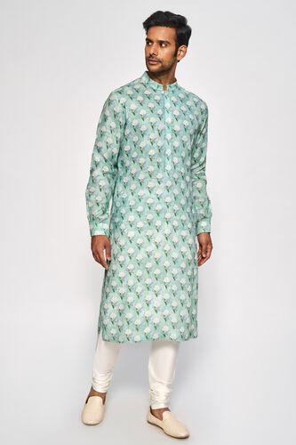 1 - Akarsh Kurta – Sea Green, image 1