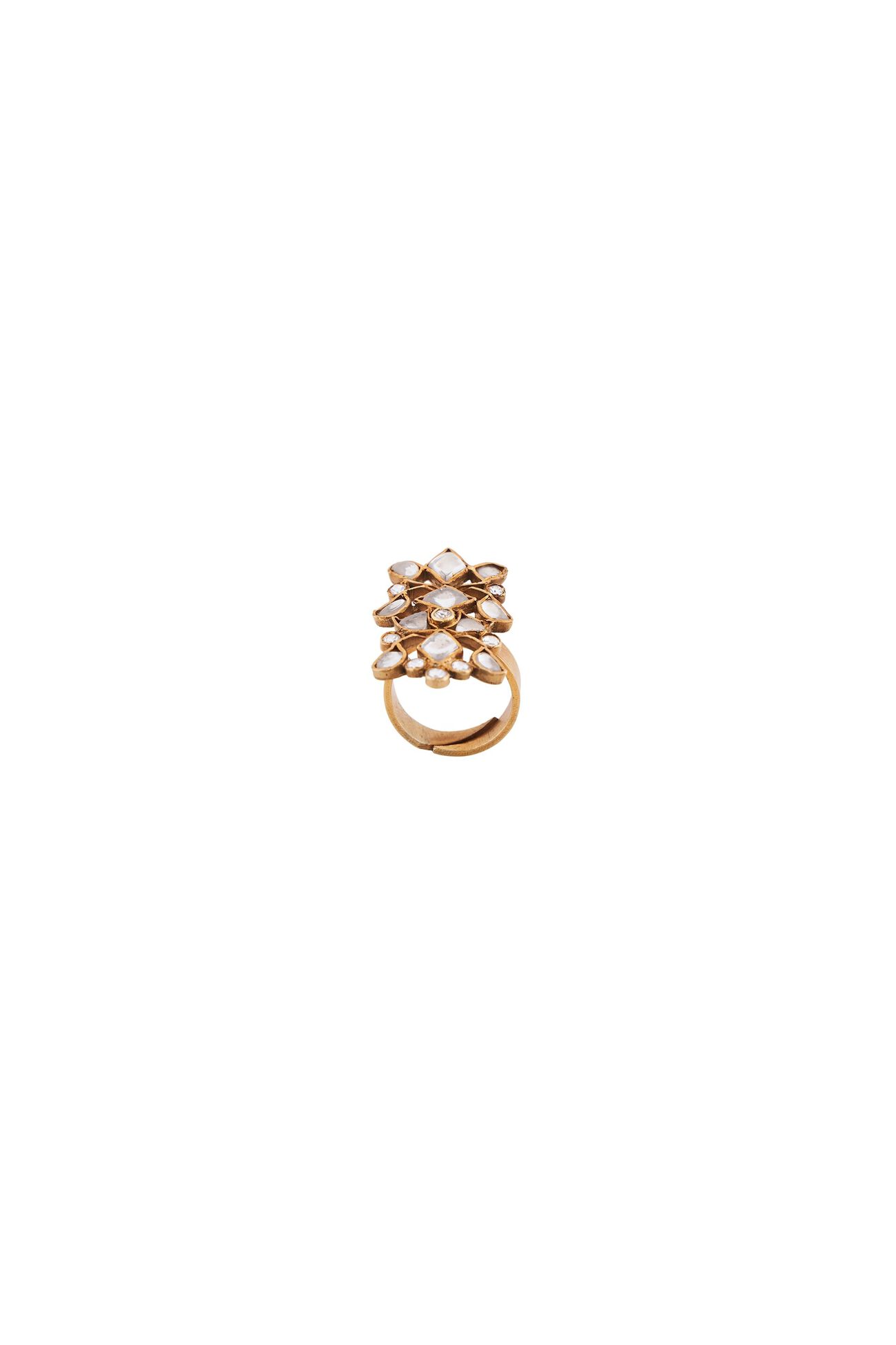Crystal Oblong Ring, , image 2
