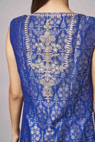 Vaishi Sharara Set, Royal Blue, image 3