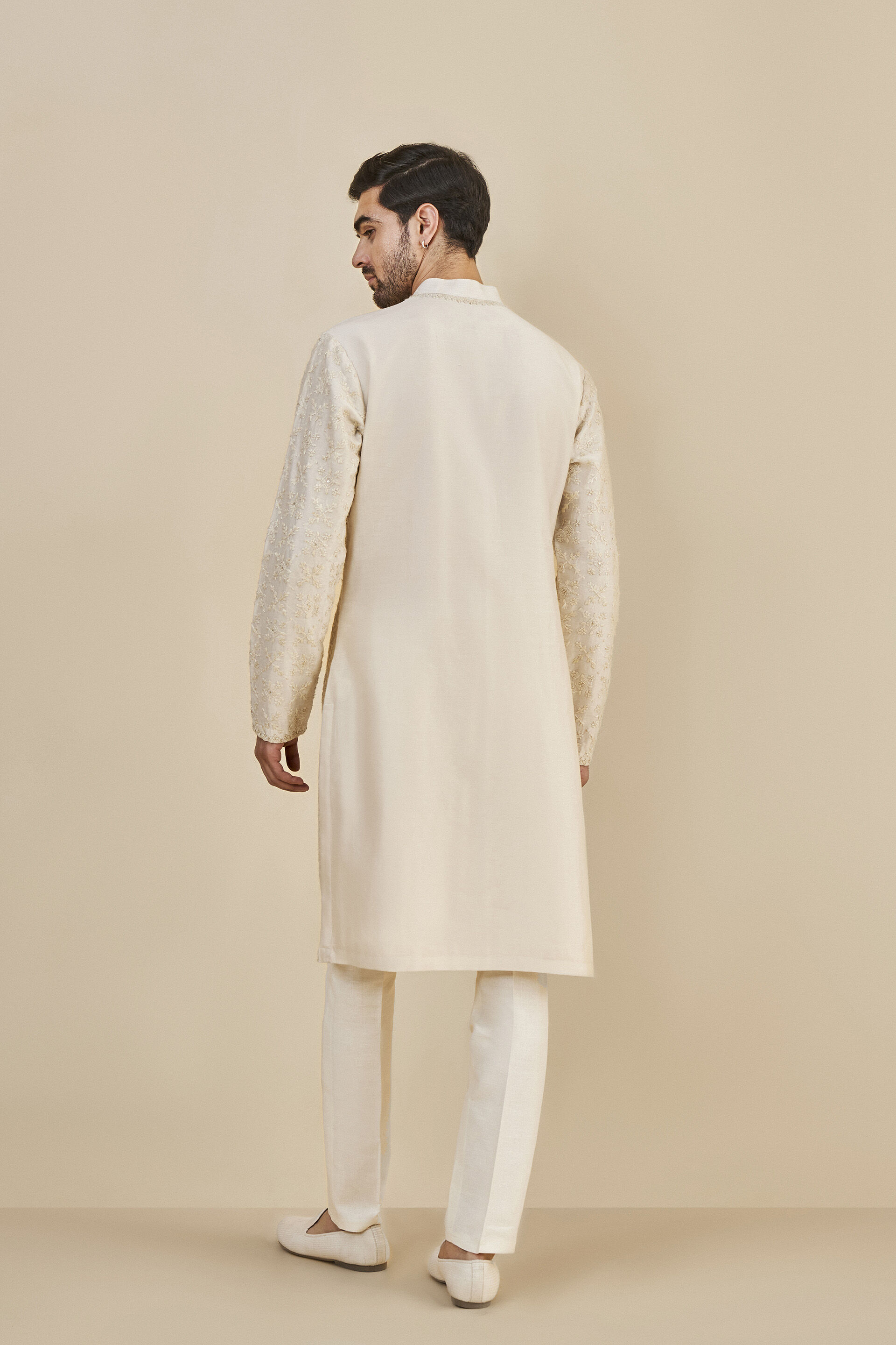 Stav Chikankari Kurta - Gold, Gold, image 3
