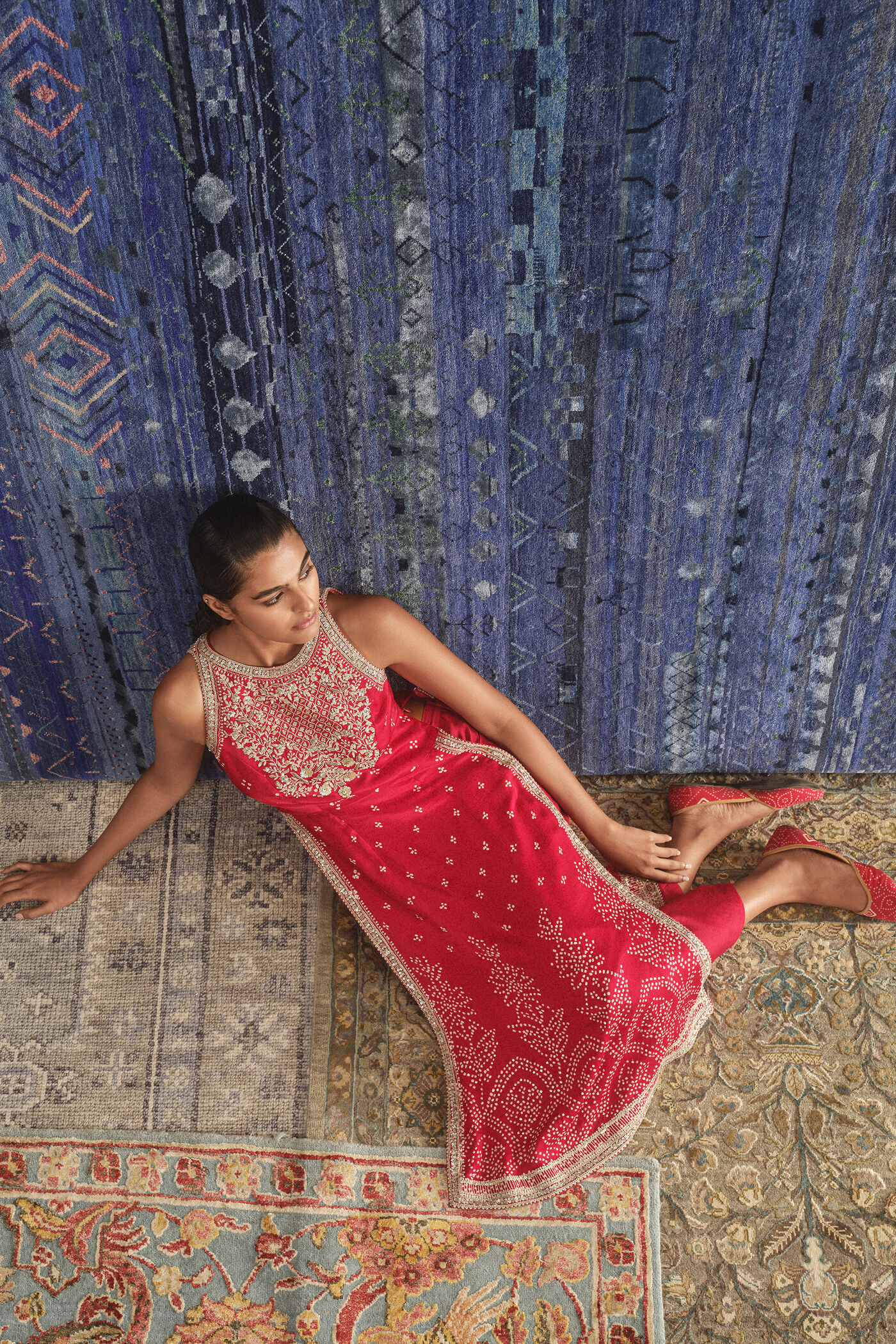bandhani silk dress Bandhani Dress