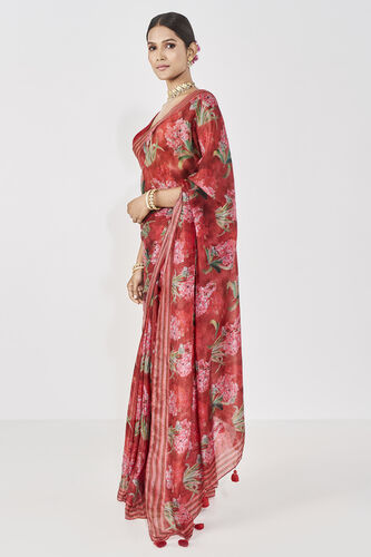 Anava Saree - Red, , image 2