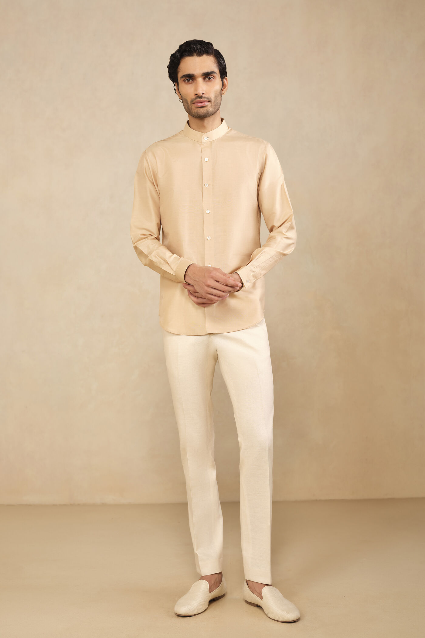 Adnan Silk Shirt - Gold