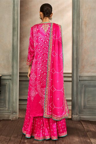 3 - Hiti Bandhani Sharara Set – Pink, image 3