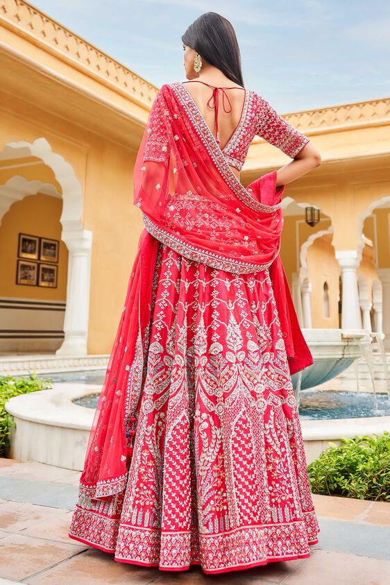 Mythili Lehenga Set, Violet, image 3