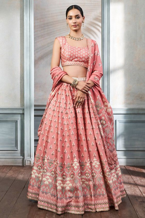 1 - Sauras Lehenga Set - Blush, image 1