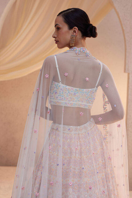 Thamarai Lehenga Set - Natural, Natural, image 5