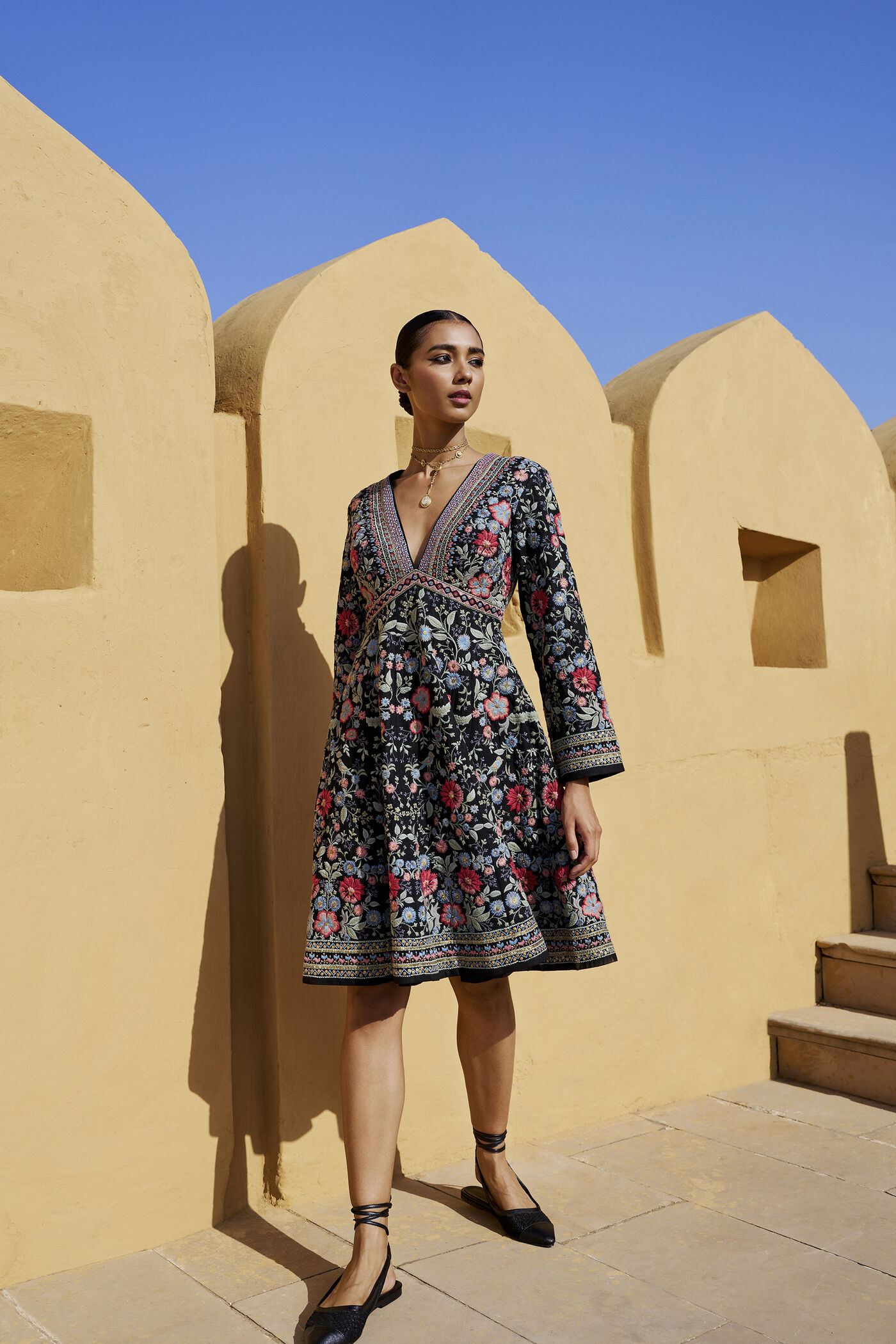 anita dongre black dress Zylvia Dress