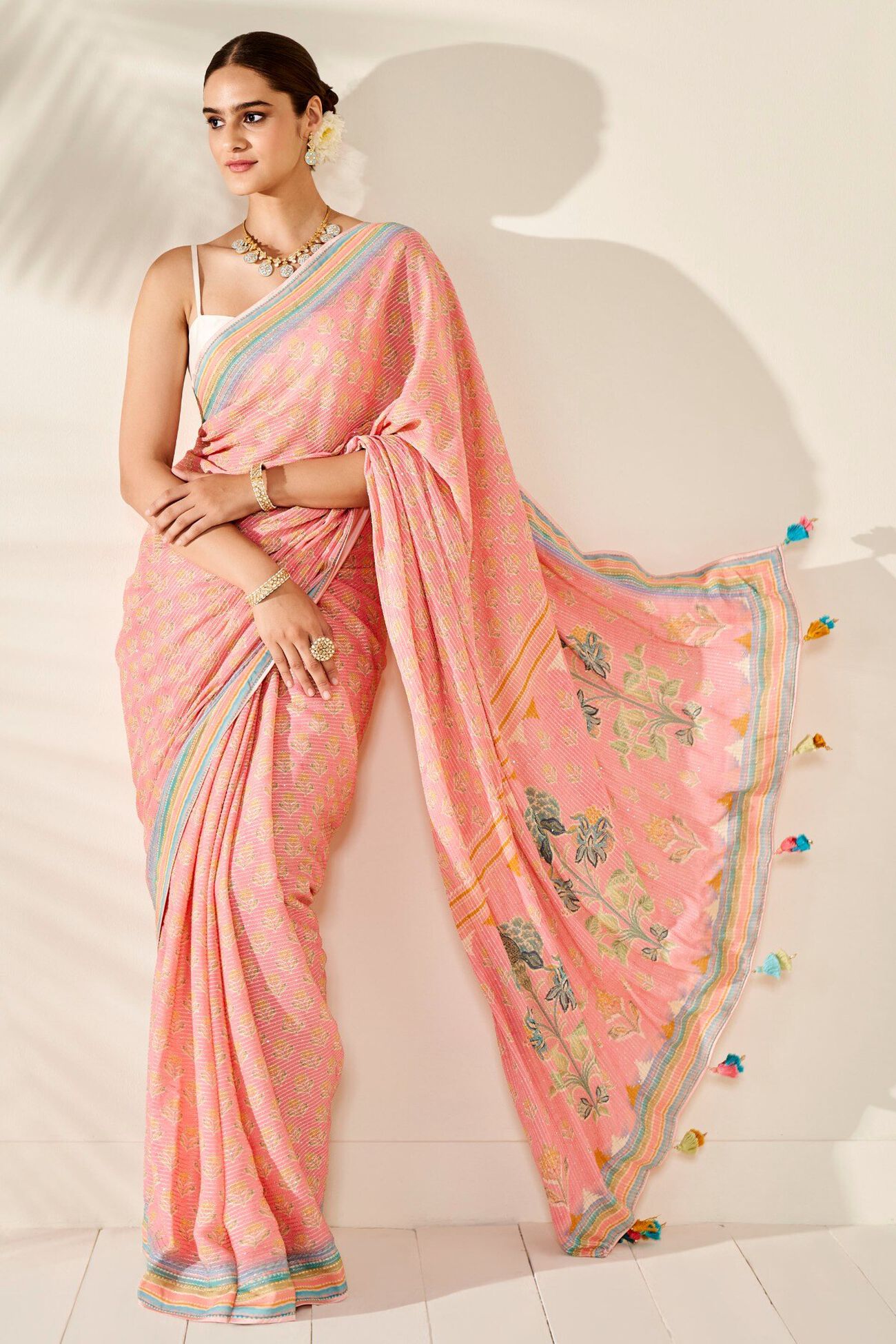4 - Ekisha Saree – Pink, image 4