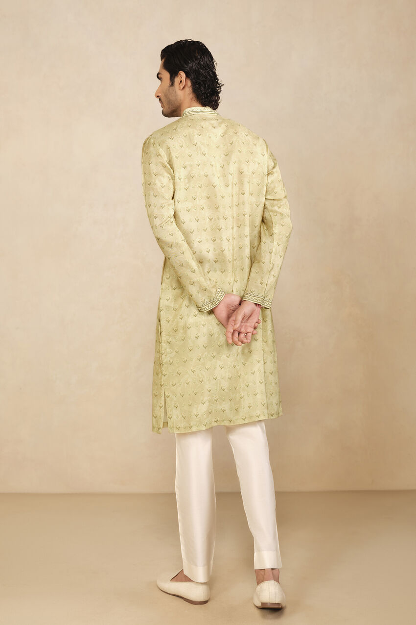 men's kurta dress Black Linen Set For Men With Thread And Resham Work sleeved Indian kurta This outfit with Morris will look apart on special occasions Party wear indian dress for
