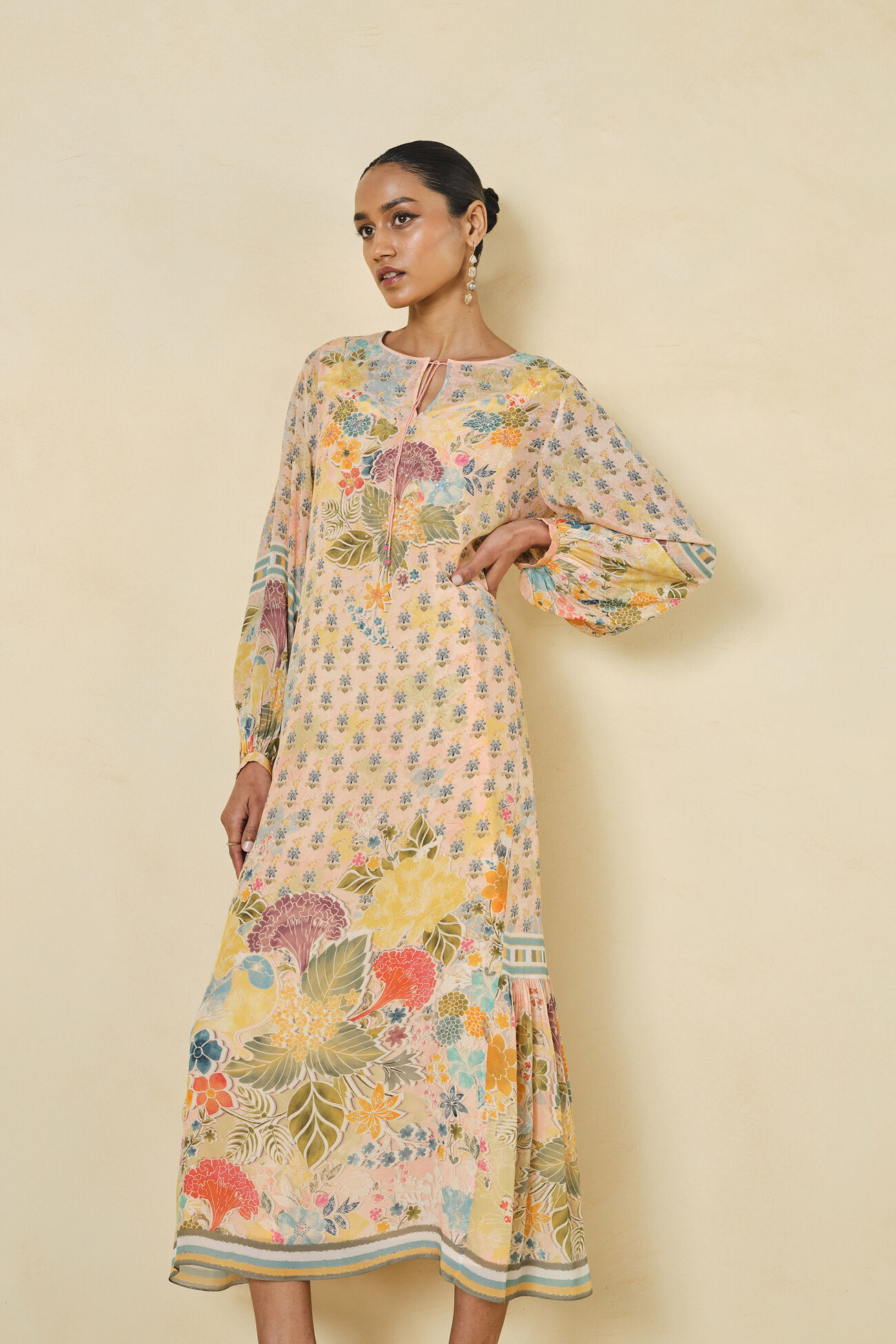 Morcan Printed Dress - Blush, Blush, image 4