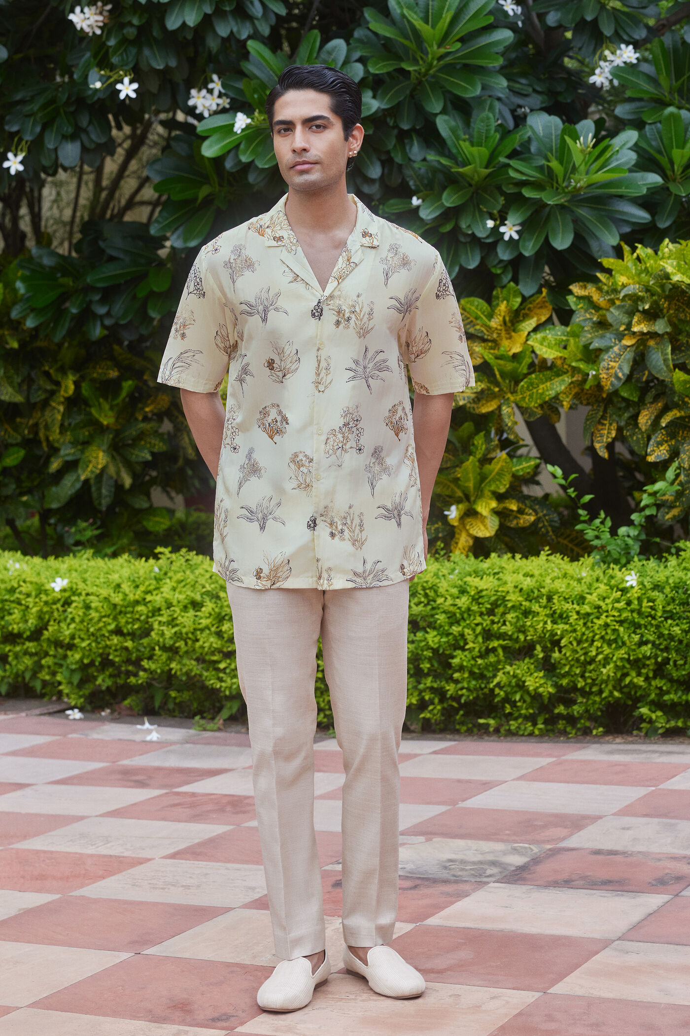 Amod Silk Shirt - Beige