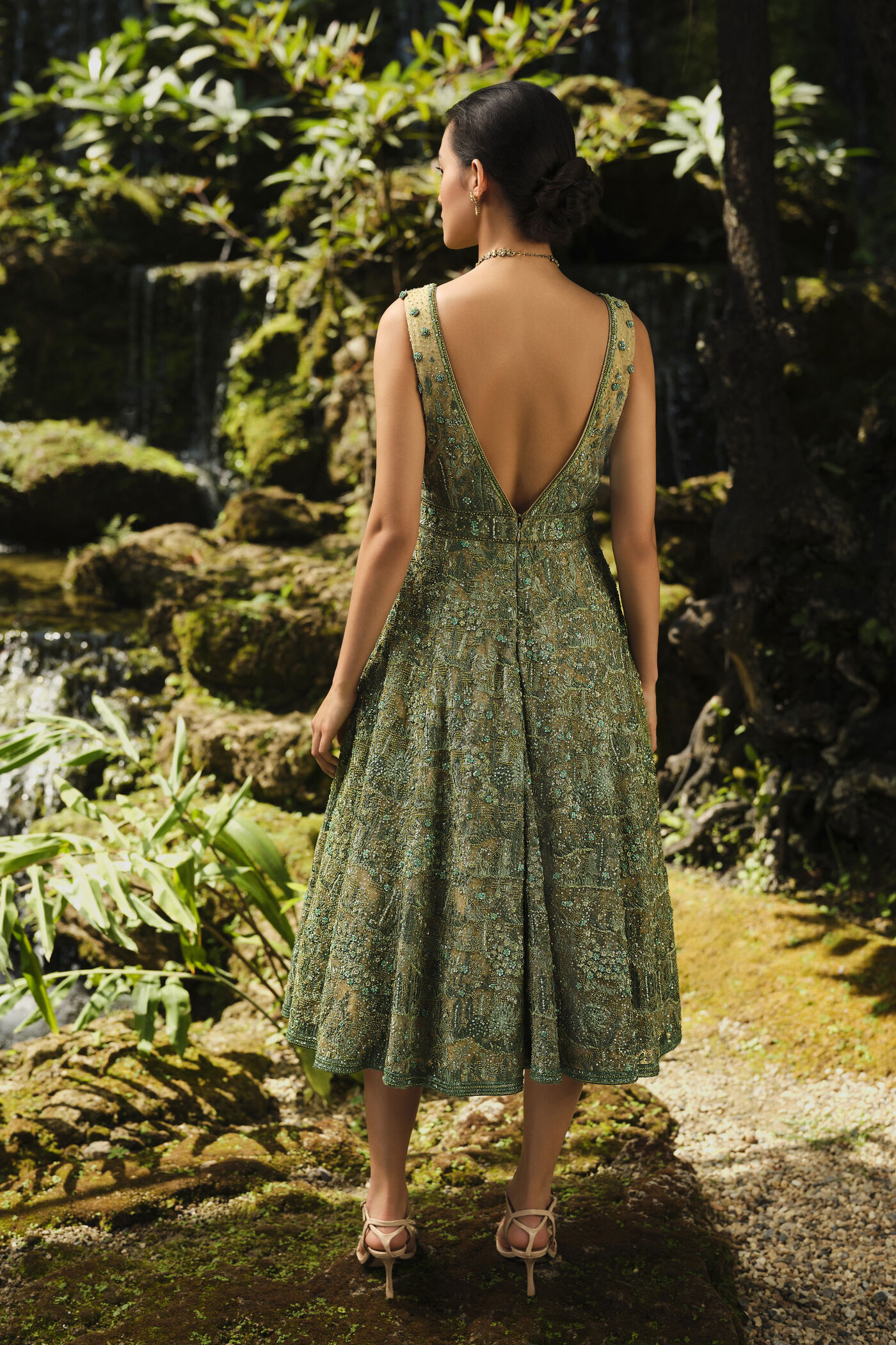 Grassland Embroidered Dress - Green Grassland Embroidered Dress - Green