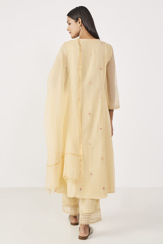 Suditi Kurta Set, Beige, image 3