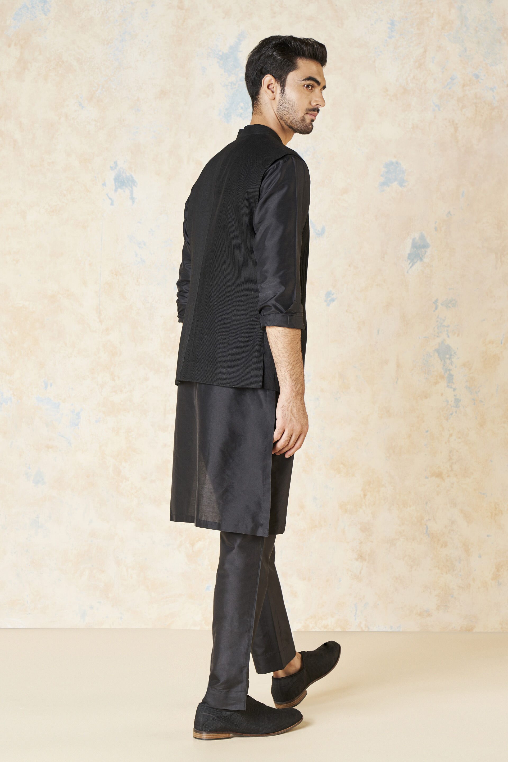 Akheel Nehru Jacket - Black, Black, image 4