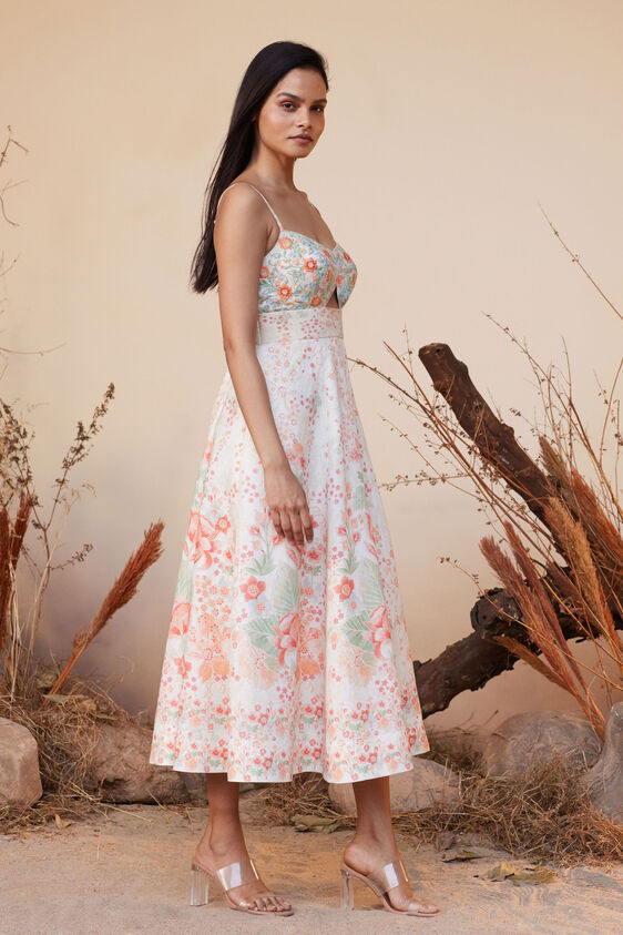 Rowan Dress - Cream, Cream, image 2