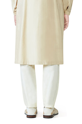 Silk Trouser, Cream, image 3